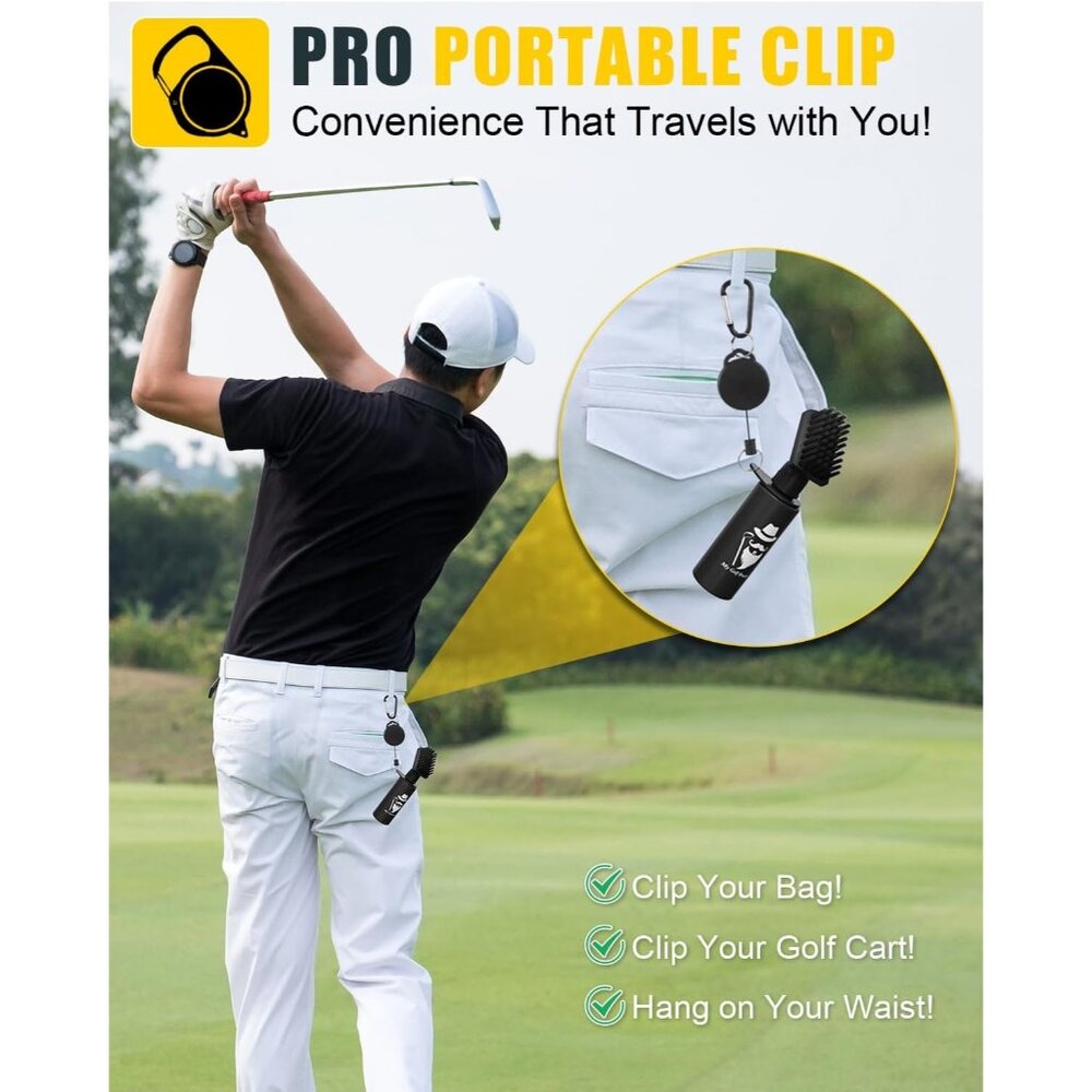 PARIGO Golf Club Cleaner Brush Golf Gifts - Golf Accessories for Men - Picture 4 of 4